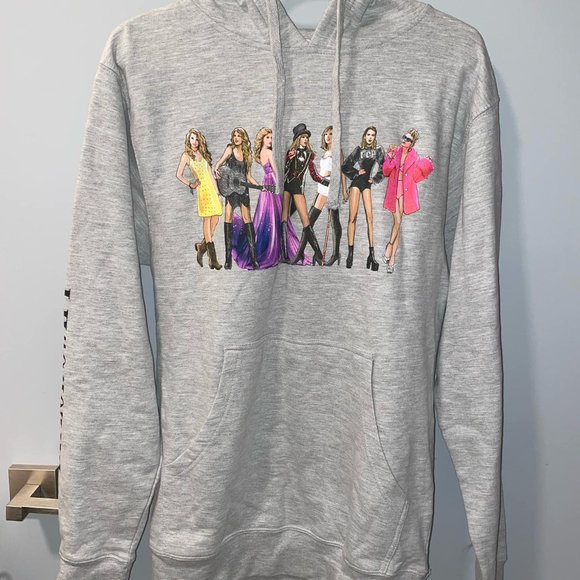 Taylor Swift Eras Pre-Folklore Grey Hoodie Small - Picture 2 of 2